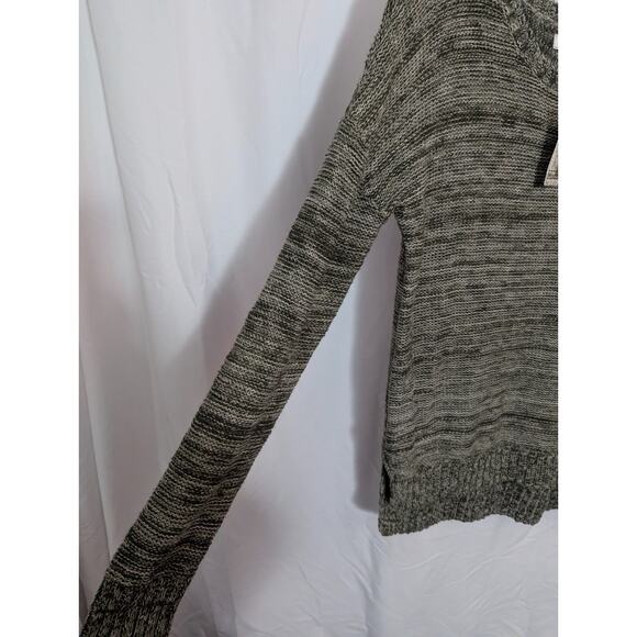 New Mudd Grape Leaf Scoop Neck Open Knit Pullover Sweater Size Large P2 - Picture 4 of 5